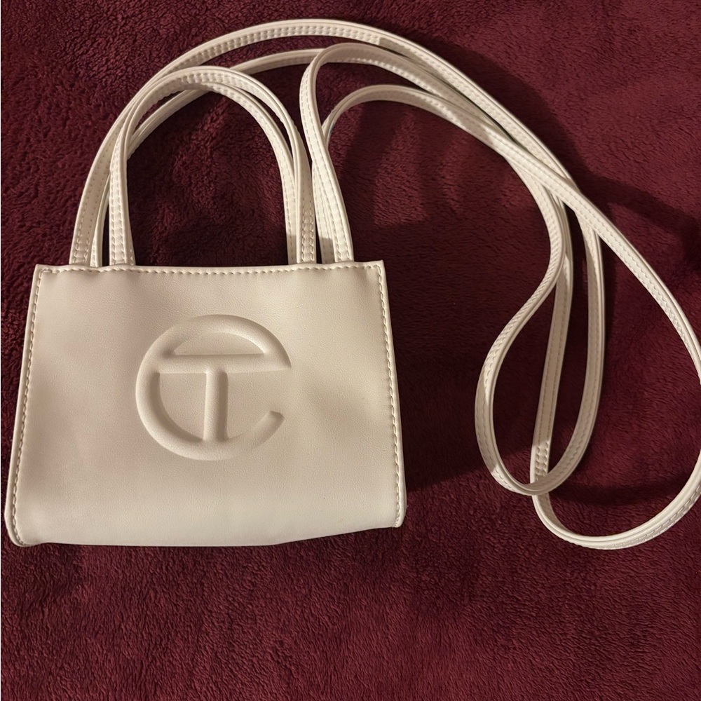 Telfar White Mini Bag